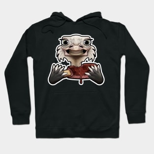 SNAX Ostrich eating ribs Hoodie